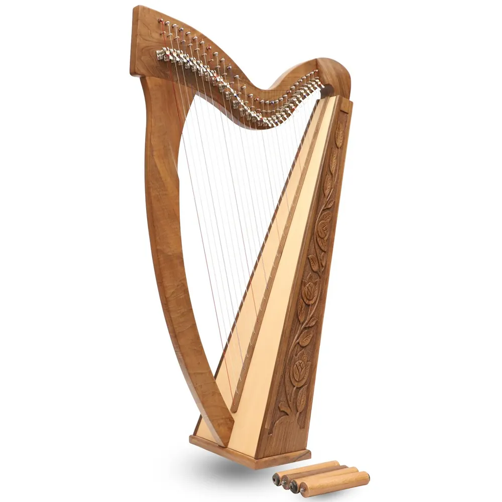 Instrumento Musical de la mejor calidad, Material de madera hecho de arpa irlandesa en diferentes tamaños/Nueva arpa irlandesa de madera personalizada