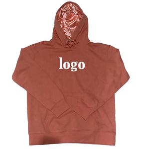 2022 Best Selling Custom Thick Cotton <b>Fleece</b> Oversized Silk Hooded Satin <b>Lined</b> <b>Hoodies</b> Waterproof Anti-Shrink Bulk Embroidered - Product Image 6