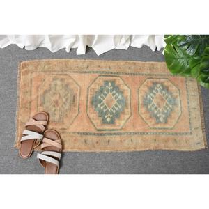 Tapis en Laine Turque Vintage 17X31ft Beige & Bleu Patchwork Design Technique de Tissage Plat pour Décor de Salon 4m de Largeur - Product Image 4