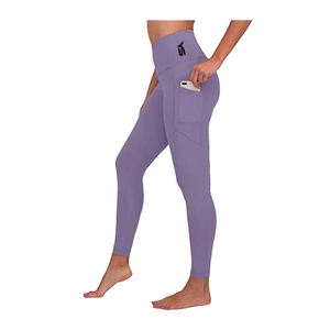 Leggings de fitness taille haute sublimés personnalisés pour femmes 100% pantalon de jogging de gymnastique en polyester avec poches taille XL - Product Image 5