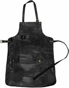 Delantal de babero de cocina personalizado Perfect Chef, ropa de trabajo de cuero y lona con bolsillos para herramientas para barberos y mujeres - Product Image 1