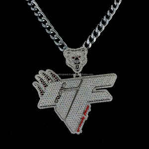 Hot Selling Moissanite <b>Pendant</b> Hiphop 925 Sterling Silver Custom <b>Bail</b> Charm Custom Moissanite <b>Pendant</b> - Product Image 4