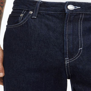 กางเกงผ้ายีนส์ผู้ชายขาตรงลำลองเอวปานกลางระบายอากาศได้ดีดีไซน์แบบทึบสไตล์ล่าสุดขายส่งขนาดกลาง - Product Image 4