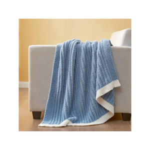 Pink Slub Knit Acrylic Linen Blend 60x80in Couch <b>Throw</b> With Fringes Ideal For Retailers Wanting High Margin Daily Decor Items - Product Image 6