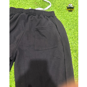 Pantalones Deportivos Premium para Hombre, Estilo Urbano Personalizado, Dobladillo Alto, 100% Algodón, Felpa Francesa, Gris, Holgados, Desgastados, Pierna Ancha, Alta Calidad - Product Image 3