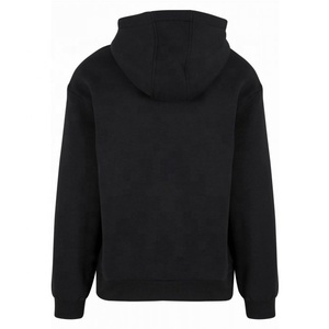 เสื้อฮู้ดดี้โอเวอร์ไซส์ผู้ชายไซส์ใหญ่ ผ้าฝ้ายฟลีซ 100% สำหรับฤดูหนาว มีกระเป๋า  งานปักคุณภาพตามสั่ง ตามเทรนด์ปี 2024 ของ OEM - Product Image 3