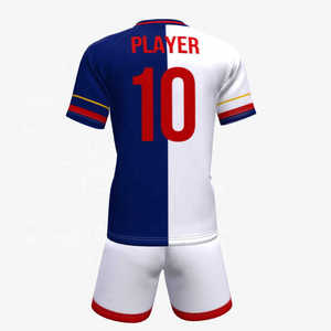 Uniformes de fútbol de poliéster 100% transpirables de secado rápido de alta calidad con números de logotipo personalizados y camisetas de fútbol de ajuste cómodo - Product Image 3