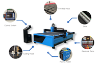 Apex 3015 utilisé acier inoxydable CNC Plasma découpeuse 120A moteur pas à pas 200A système 220V pour les industries sidérurgiques portant
