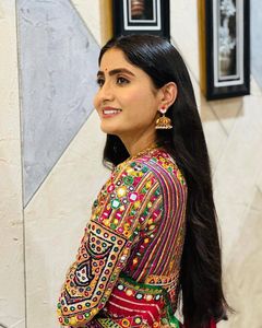 Navratri Muselina especial Algodón Impreso digital y trabajo de espejo real Lehenga Choli y Pom Lace Work Dupatta Listo para usar - Product Image 2