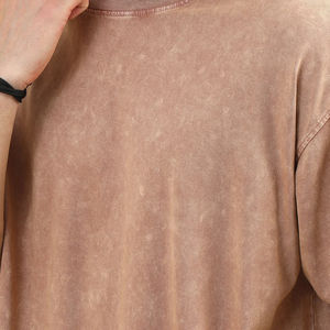 T-shirts pour hommes délavés à l'acide, de qualité supérieure, fabriqués par un grand fabricant, avec prix équitable et faible MOQ, nouvelle collection été - Product Image 5