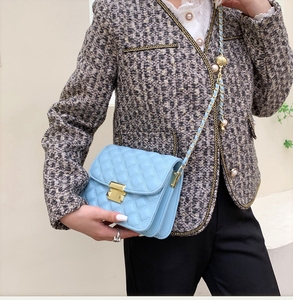 New Trendy Luxury Leather Women's Shoulder Bag Cute Mini Wallet Purse <b>Camera</b> Handbag Three-Strap Waterproof Summer Quilted - Product Image 2