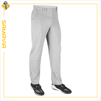 Pantalones de Béisbol SAMAVIA Personalizados, Transpirables, Antibacterianos, Anti-UV, de Secado Rápido, Duraderos, con Cierre de Botones