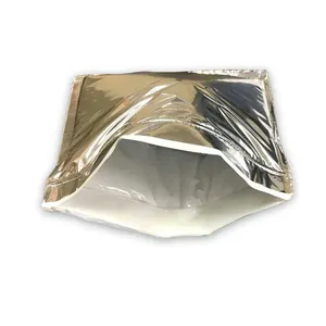 9x12 inç tek kullanımlık metalik alüminyum folyo termal aşırı yalıtımlı metalize zarflar yalıtımlı Mailers