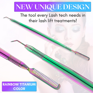 Vente en gros de peigne séparateur de cils végétalien en acier inoxydable de marque privée pour la beauté durable du lifting professionnel des cils - Product Image 4
