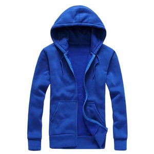 Nouveau style tendance, sweat-shirts à capuche pour hommes, vêtements de rue, vente, 100% coton, molleton, broderie, uni, teinture bleue - Product Image 6