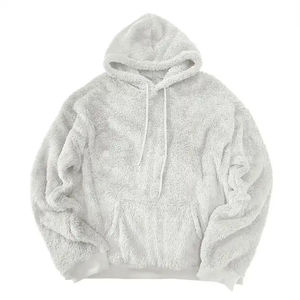 Sherpa Hoodies <b>Men</b> Winter Fleece Hoodie Soft Sherpa Interior Comfortable Daily Wear - Product Image 5