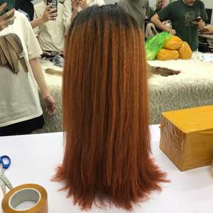 Perruque vietnamienne brute Extensions de cheveux humains Kinky Straight Lace Closure Perruque de cheveux humains Vente en gros Sans colle HD Lace Frontal - Product Image 4