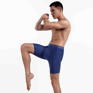 Nouveau sous-vêtement en coton de couleur unie pour hommes tendance jeunesse de sport doux et confortable respirant taille élastique Boxer slips - Product Image 6