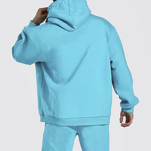 Survêtements surdimensionnés en coton vierge uni coupe-vent personnalisé pour hommes/Survêtements surdimensionnés pour hommes de qualité supérieure à prix abordable - Product Image 4