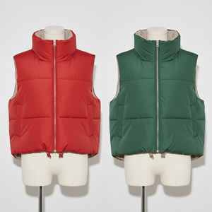 Gilet matelassé sans manches fin en nylon 2026 pour homme, coupe-vent respirant, grande taille, logo frontal, veste d'hiver - Product Image 6