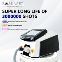 Appareil portable de suppression de tatouages et de nettoyage du visage au laser froid Nd:YAG 1064 nm à picoseconde avec bienfaits thérapeutiques