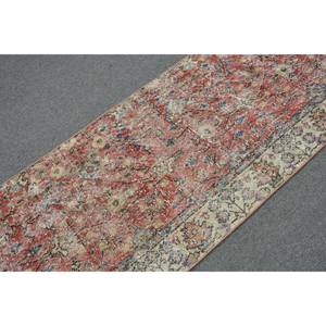 Alfombra turca vintage clásica rojo beige 2,7 x 8.2ft diseño de retazos Material de lana látex para sala de estar pasillo rectángulo 9x12 - Product Image 5