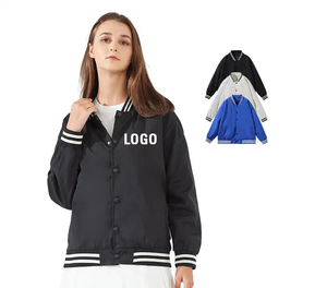 Chaqueta Bomber de lana larga informal para hombre, estilo de calle transpirable para invierno para la universidad o el trabajo en nuevas condiciones - Product Image 3