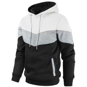 Algodón mezclado OEM hombres Streetwear pulóver sudaderas con capucha transpirable cómodo diseño de logotipo estampado hecho tela de lana duradera - Product Image 6