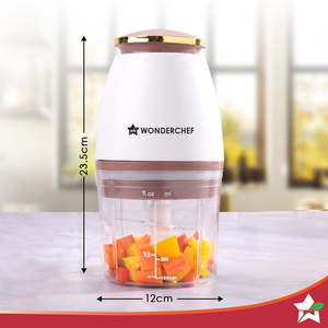 Picadora Eléctrica de Alimentos Nutri-Chop Pearl 350W 700ml con 4 Cuchillas de Acero Inoxidable para Picar y Triturar Verduras y Carne - Product Image 3