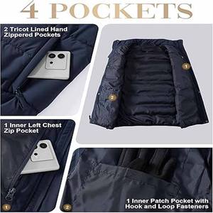 Chaqueta de burbuja personalizada para hombre de estilo de moda Chaqueta de invierno al por mayor Chaquetas de burbuja de precio barato - Product Image 5