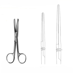 Instrumentos quirúrgicos médicos de alta calidad, instrumentos quirúrgicos avanzados, tijeras quirúrgicas, tijeras de primeros auxilios de hoja recta de 105mm - Product Image 1