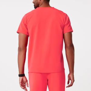 Nuevo Diseño, Conjunto de Uniformes Médicos de Algodón de Alta Calidad, Transpirable, para Hombre, Blusa con Cuello en V, Pantalones Jogger Cómodos de Punto - Product Image 2