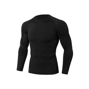 Rashguards de fitness en gros de haute qualité pour hommes MMA/BJJ à manches longues Rash Guard Logo personnalisé imprimé respirant prix raisonnable - Product Image 3