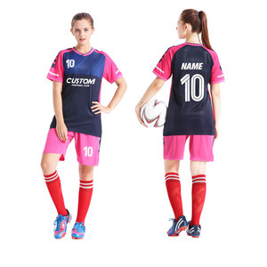 Maillot de Football personnalisé pour filles, vente en gros, uniforme de Football de haute qualité pour femmes, maillot de Football respirant pour femme - Product Image 4