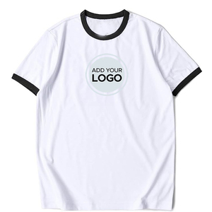 Camiseta de manga corta informal para hombre, camisetas ajustadas musculosas, ropa deportiva de verano, camisetas de playa con palangre, camiseta de gran tamaño Ringer - Product Image 2