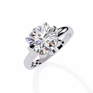 IGI certificado 14K oro amarillo lujo joyería nupcial regalo redondo brillante laboratorio crecido anillo de diamante con claridad DE VVSVS - Product Image 6