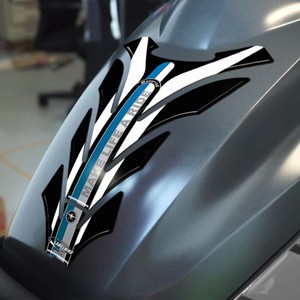 Adesivi 3D Neri-Bianchi per Protezione Serbatoio Moto BMW, Pad in Resina per Serbatoio - Product Image 1