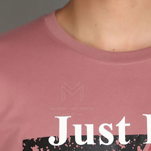 เสื้อยืดลำลองสำหรับผู้ชายออกแบบได้ตามที่ต้องการมีโลโก้พิมพ์บนหน้าจอ - Product Image 4