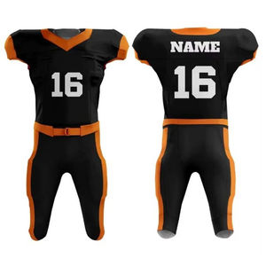 Conjuntos de uniformes de fútbol americano personalizables de alta calidad al por mayor y ropa de entrenamiento de manga corta uniforme de fútbol impreso - Product Image 5