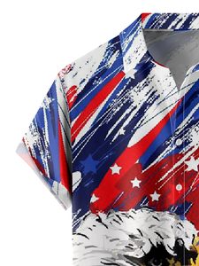 Chemise hawaïenne imprimée en 3D personnalisable de haute qualité pour hommes col rabattu matériau en popeline respirante taille d'été-USA - Product Image 3