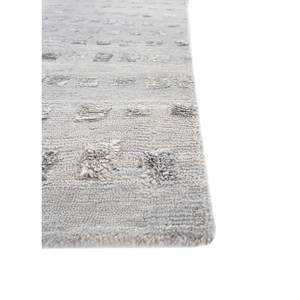 Alfombra Rectangular Hula Azul de Lana y Seda de Bambú Anudada a Mano Siwb-08, Alfombra para Pasillo y Sala de Estar con Patrón Abstracto de Patchwork para Uso Doméstico - Product Image 4