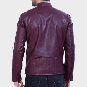 Chaqueta de Cuero para Hombre, Estilo Urbano, Invierno, Manga Larga, Cuello Alto, Impermeable, Secado Rápido, Diseño con Letras Estampadas, Venta al Por Mayor - Product Image 3