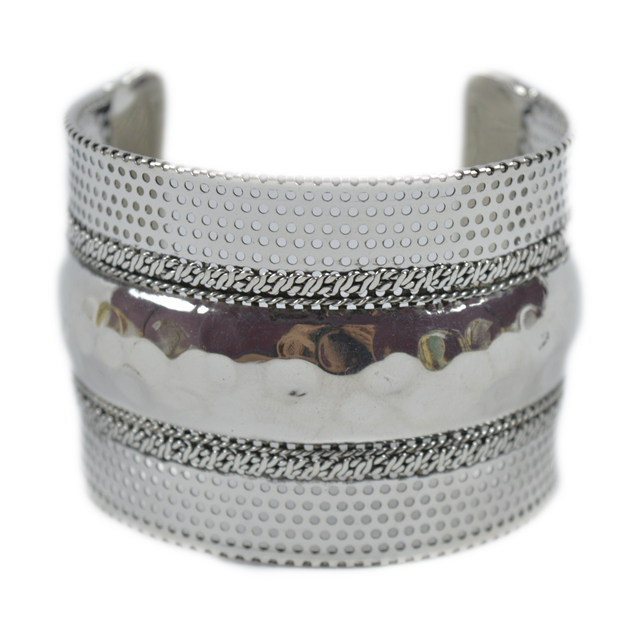 Stainless Steel Hammered Bracelet Designer Bangle With Shiny Finishing Bracelet for Anniversary Party Wedding Gift