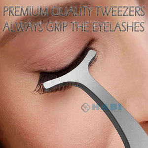 Manufacturer Custom Logo Beauty <b>Eyelash</b> <b>Applicator</b> Tweezers Stainless Steel Wholesaler - Product Image 6