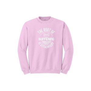 Sweat-shirt en mélange de coton avec des thèmes de bouddha imprimés Style décontracté 12 options de couleur 260-280 Placement de conception personnalisable GSM lourd - Product Image 5
