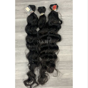 Extensiones de cabello Remy virgen camboyano Onda natural Onda profunda suelta Rizo profundo Rizado Recto Procesamiento químico Ninguno - Product Image 1