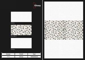 Carreau de porcelaine super brillant 300x600 Carreaux de mur de cuisine Surface polie Carreaux de mur en céramique décoratifs pour la maison - Product Image 4