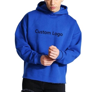 Sweat à capuche unisexe personnalisé avec logo, 480 g/m², en molleton épais brodé, coupe ample, avec cordon de serrage, style streetwear, effet gonflé - Product Image 1
