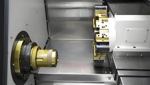 Năng suất cao công cụ tự động thay đổi độ chính xác cao nhỏ gọn <span class=keywords><strong>CNC</strong></span> tháp pháo kim loại máy tiện quay cho hội thảo nhỏ - Product Image 4