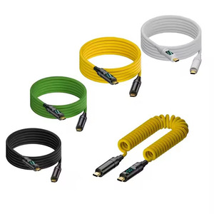 Câble rétractable USB 3.2 20Gbps Type C à Type C ThunderBolt 3 ressort PD3.1 140W 5A cordon USB-C pour MacBook Pro Samsung Xiaomi - Product Image 1